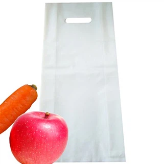 Sacola de compras biodegradável com alça